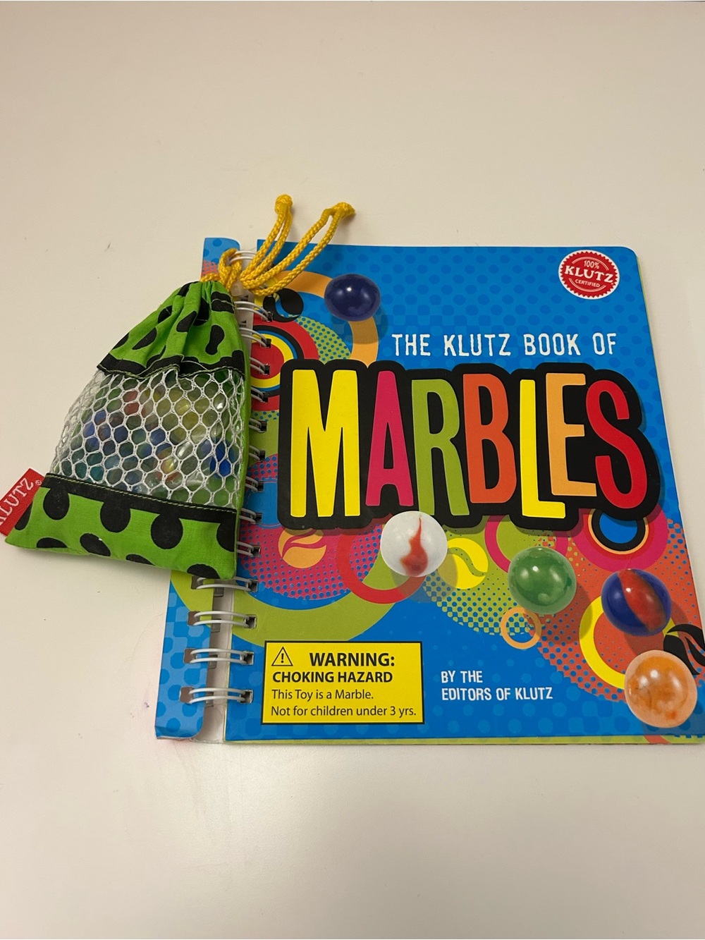 The Book of Marbles with Marble Bag